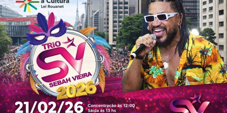 Mega Bloco Trio Sebah Vieira promete agitar o Carnaval 2026 com cinco horas de música , diversidade e convidados