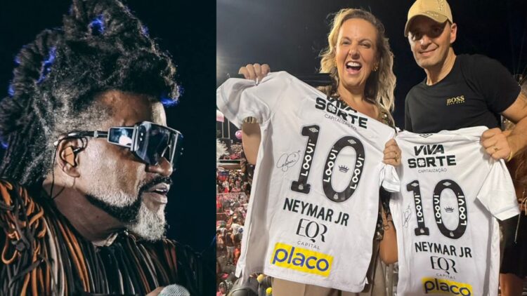 Carlinhos Brown é surpreendido com presente de Neymar Jr. durante Carnaval de Salvador
