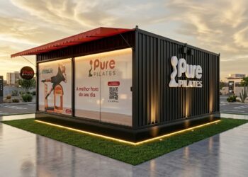 Pure Pilates aposta em estúdios em container para acelerar expansão e levar pilates a áreas de conveniência