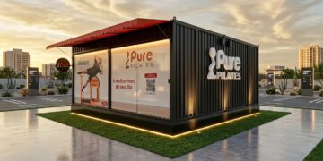 Pure Pilates aposta em estúdios em container para acelerar expansão e levar pilates a áreas de conveniência